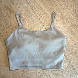 Light Grey Longline sports bra